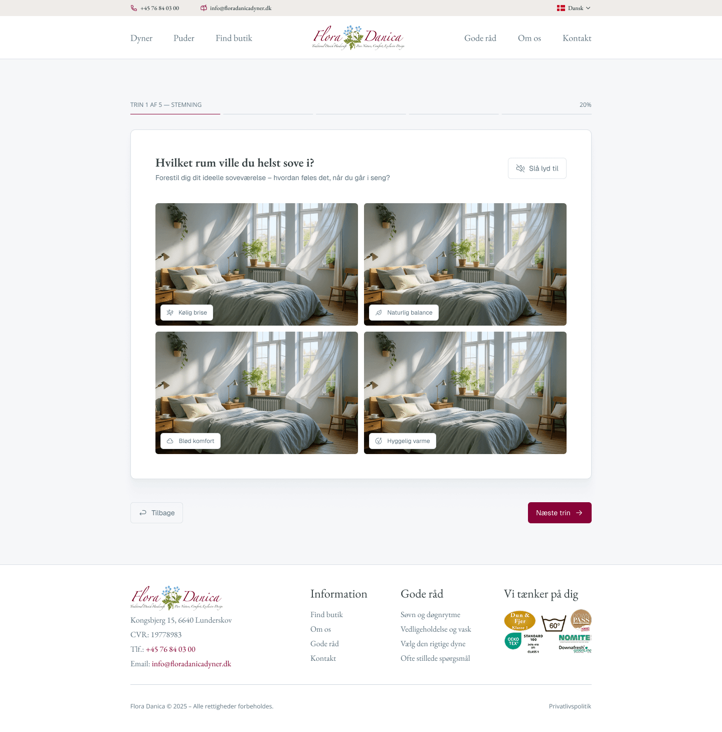 Mood-based selection step